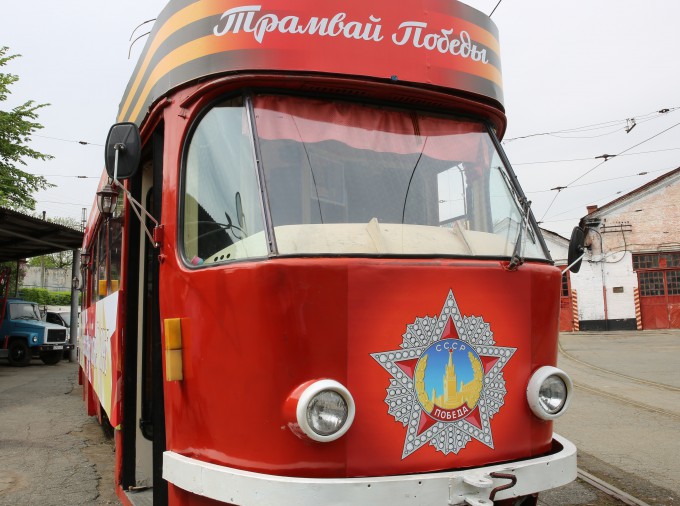 Во Владикавказе запустили «Трамвай Победы»