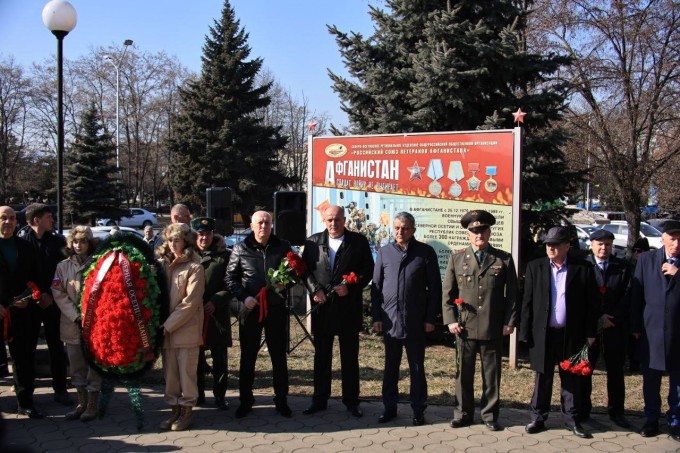 Во Владикавказе отметили 36-ю годовщину вывода войск из Афганистана. 