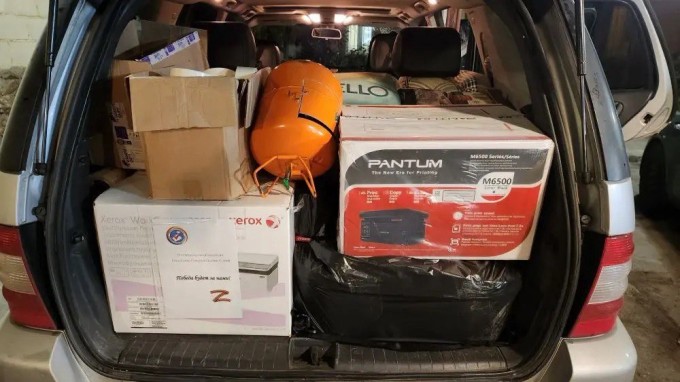 Отправили очередной груз в зону СВО.