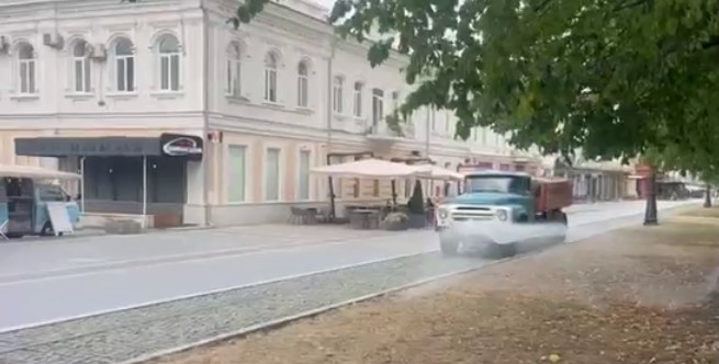 За зелеными насаждениями и газоном на проспекте Мира ухаживают регулярно