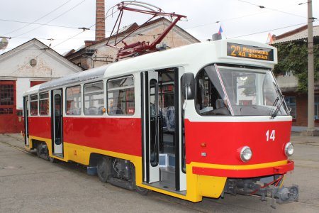 Во Владикавказе девятый обновленный трамвай встал на рельсы 