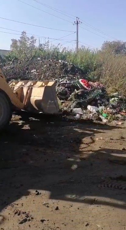 Муниципальные службы в очередной раз ликвидировали стихийные свалки на Гизельском кладбище 