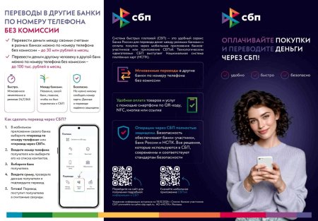 Внимание! Информация по вопросам осуществления переводов с использованием системы быстрых платежей (СБП)