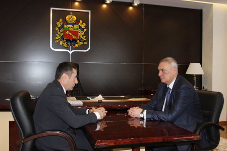 Борис Албегов провел встречу с министром промышленной и транспортной политики РСО-Алания Хайдарбеком Бутовым