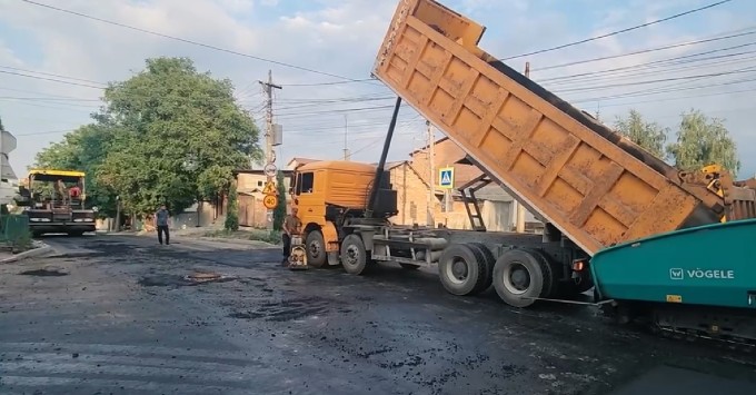 Завершается ремонт дороги по ул. Гагарина.   