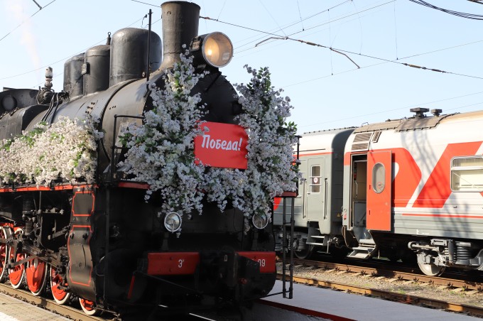 Во Владикавказ прибыл ретро-поезд «Победа»