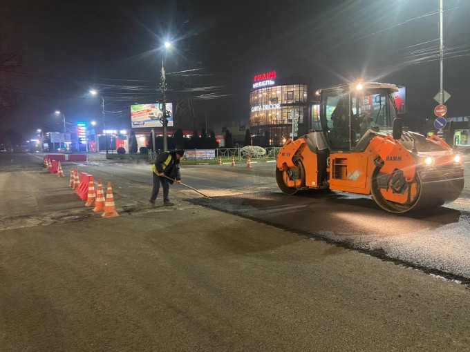 Перекрёсток Гадиева-Доватора обновлён за рекордные 10 часов!