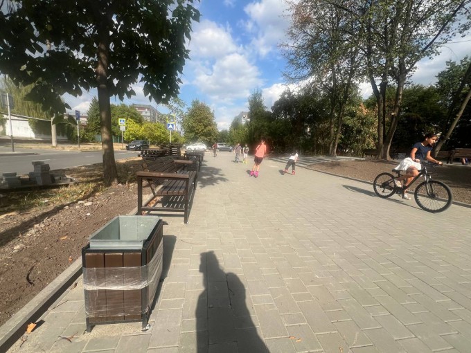 Завершено благоустройство аллеи по улице Гагарина