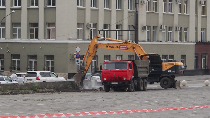 Во Владикавказе начались работы по строительству нового сквера