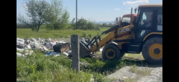 Ликвидирована стихийная свалка по улице Тельмана